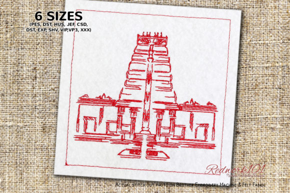 A Real Project Review of the Atlanta Temple Embroidery Design
