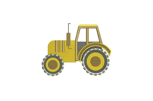 A Seasonal Review of the Yellow Tractor Embroidery Design