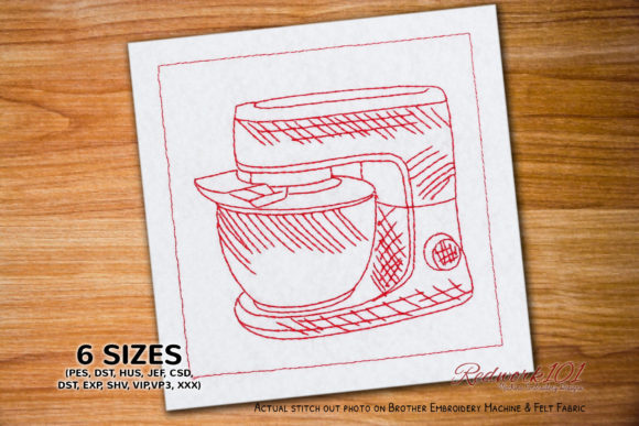 An Embroidery Designer's Review: The Stand Mixer Design for Boutique Apparel