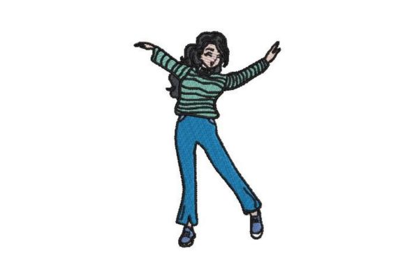 Anime Girl Dancing: A Holiday Season Embroidery Review