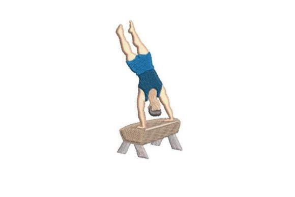 Design Review: A Dynamic Male Gymnast Vault Embroidery