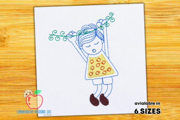 Girl Hanging from Branch Embroidery Review