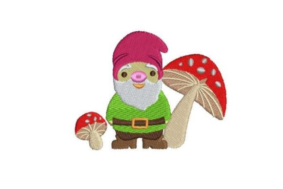 Gnome and Mushrooms: A Garden-Themed Embroidery Review