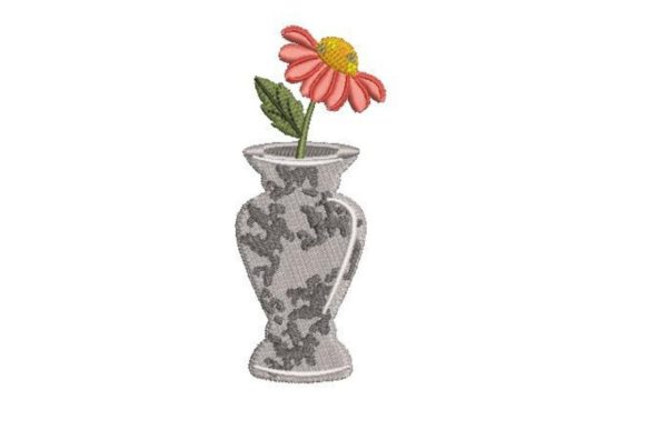 Granite Vase with a Flower Embroidery Review