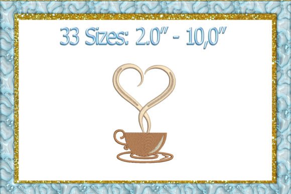Heart Coffee Lover Embroidery Review