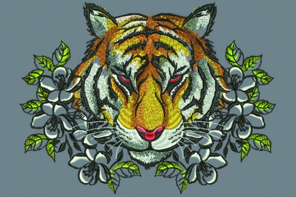 My Hands-On Review of the Tiger and Flowers Embroidery Design