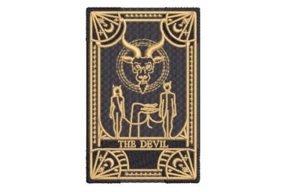 Reviewing the Witchy Tarot Card the Devil Embroidery Design