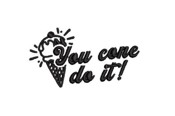 You Cone Do It: A Sweet Embroidery Design for Meaningful Gifts
